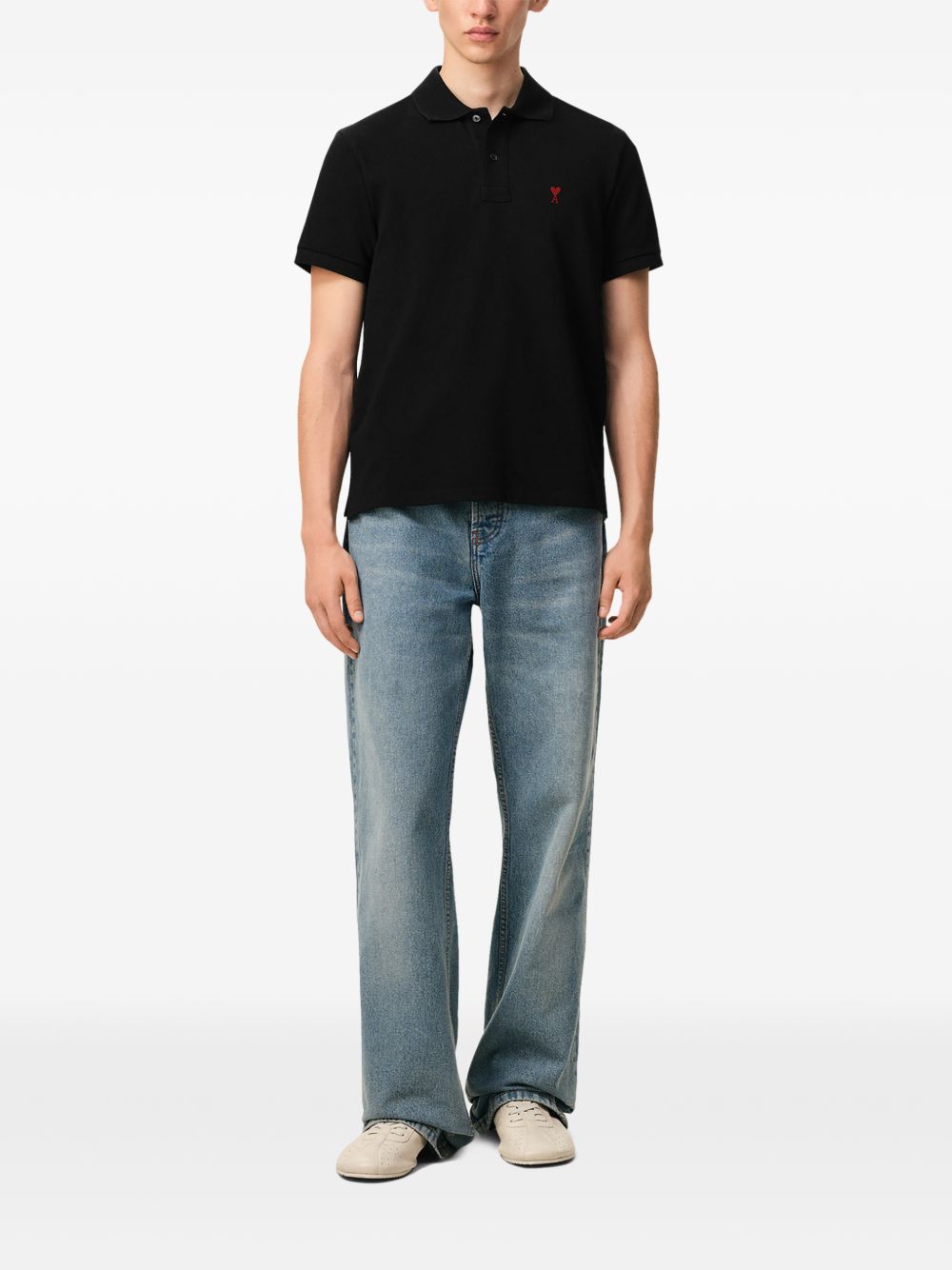 AMI PARIS T-shirts and Polos BLACK