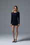 Navy Knit Mini Dress