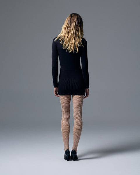 Navy Knit Mini Dress