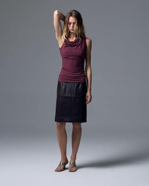 Sloan Vegan Leather Skirt