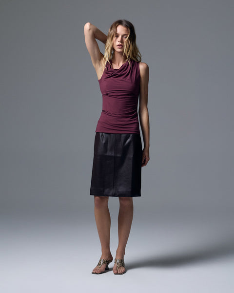 Sloan Vegan Leather Skirt