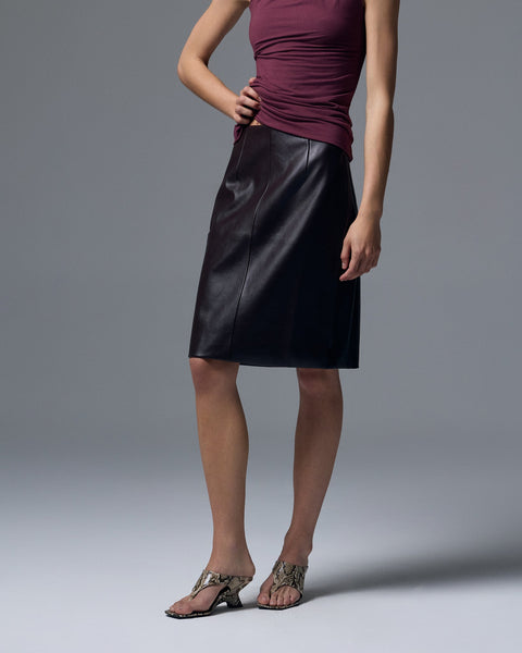 Sloan Vegan Leather Skirt
