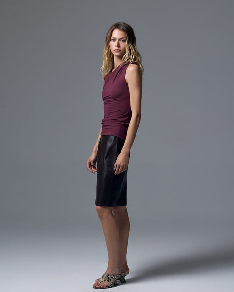 Sloan Vegan Leather Skirt