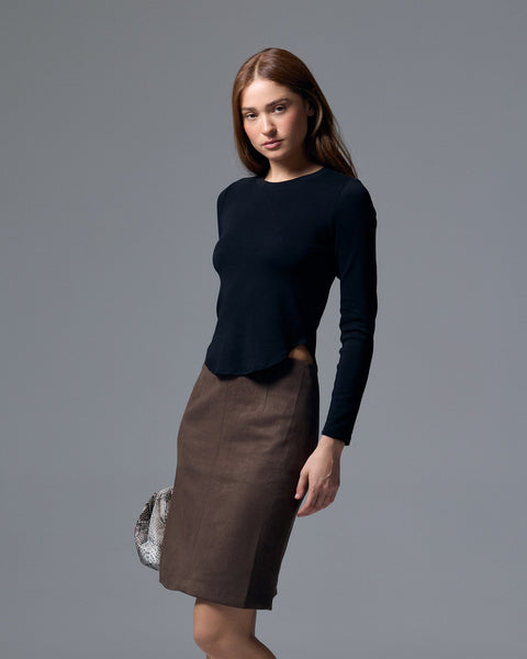 Sloan Suede Skirt
