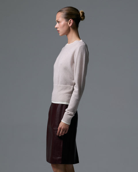 Tove Layered Cashmere Blend Crewneck