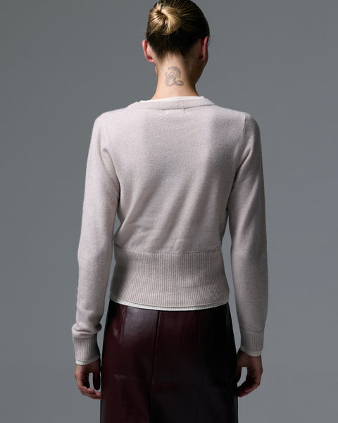 Tove Layered Cashmere Blend Crewneck
