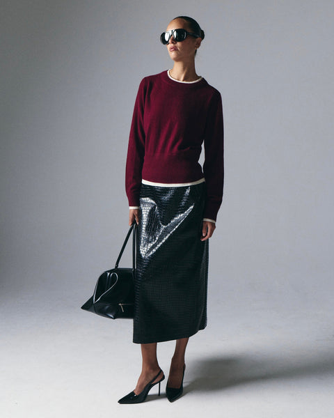 Tove Layered Cashmere Blend Crewneck