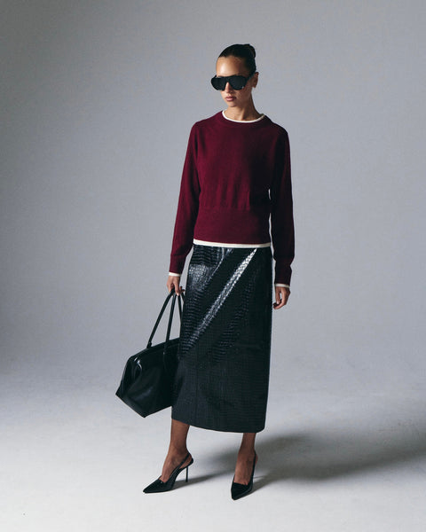 Tove Layered Cashmere Blend Crewneck