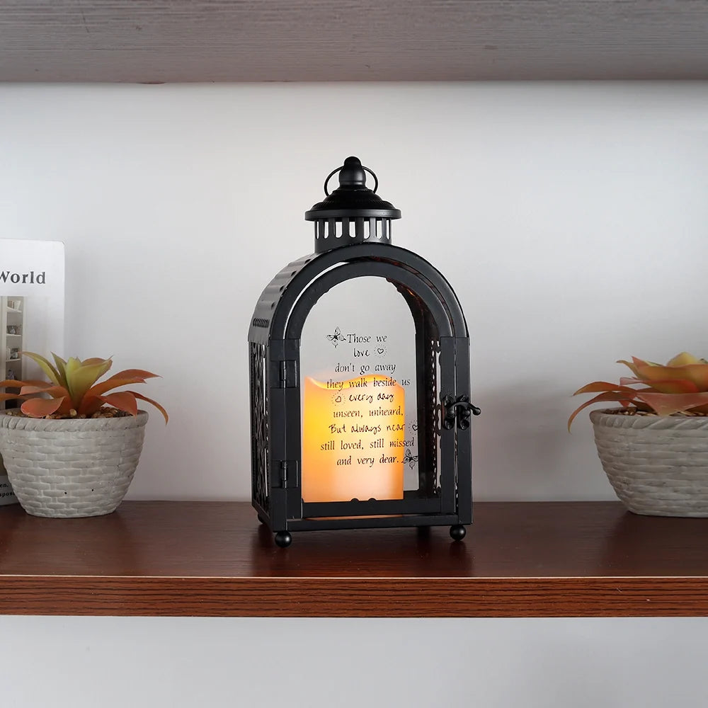 11'' High Memorial Lantern(Black)