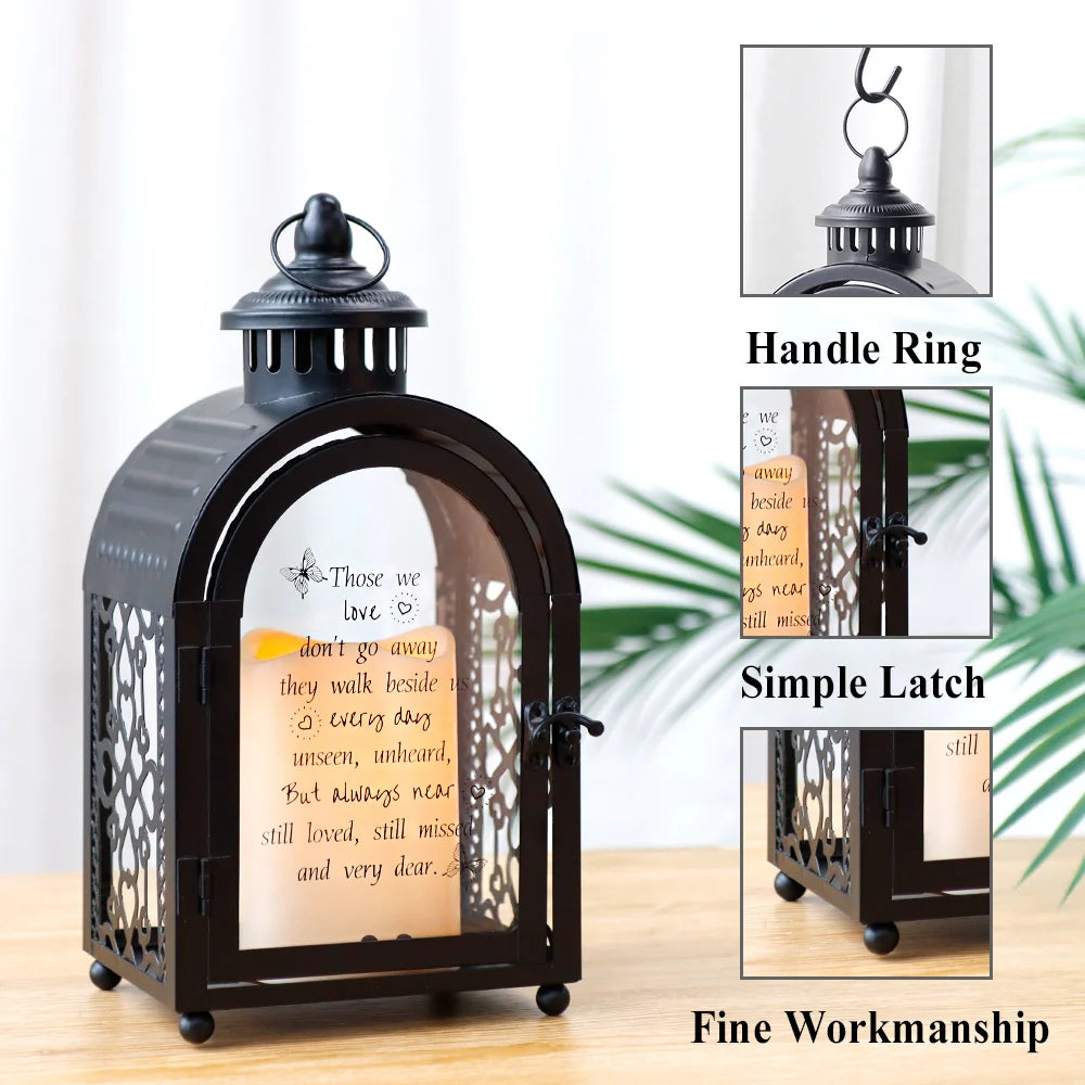 11'' High Memorial Lantern(Black)