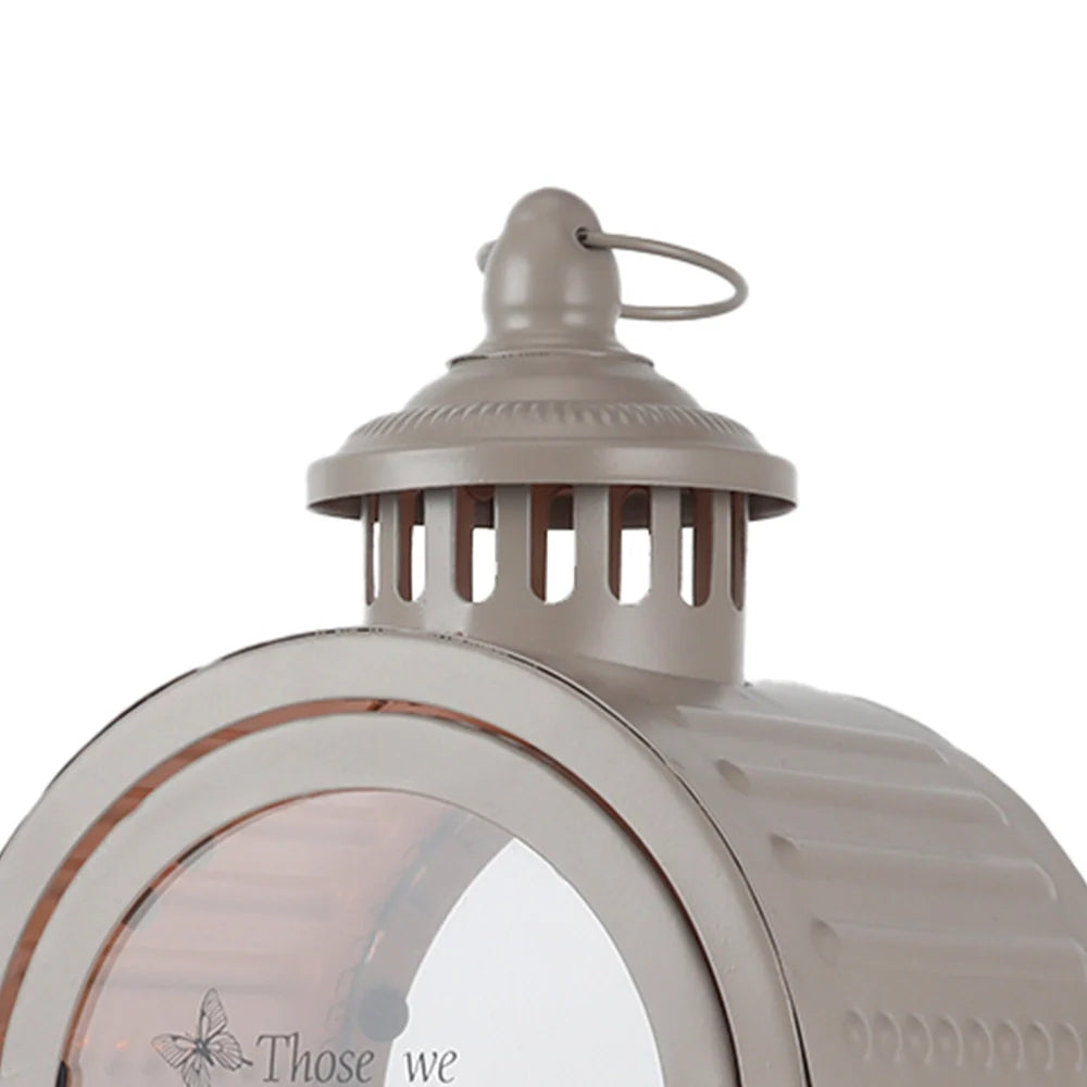11'' High Memorial Remembrance Lantern (Grey, Without Candle)