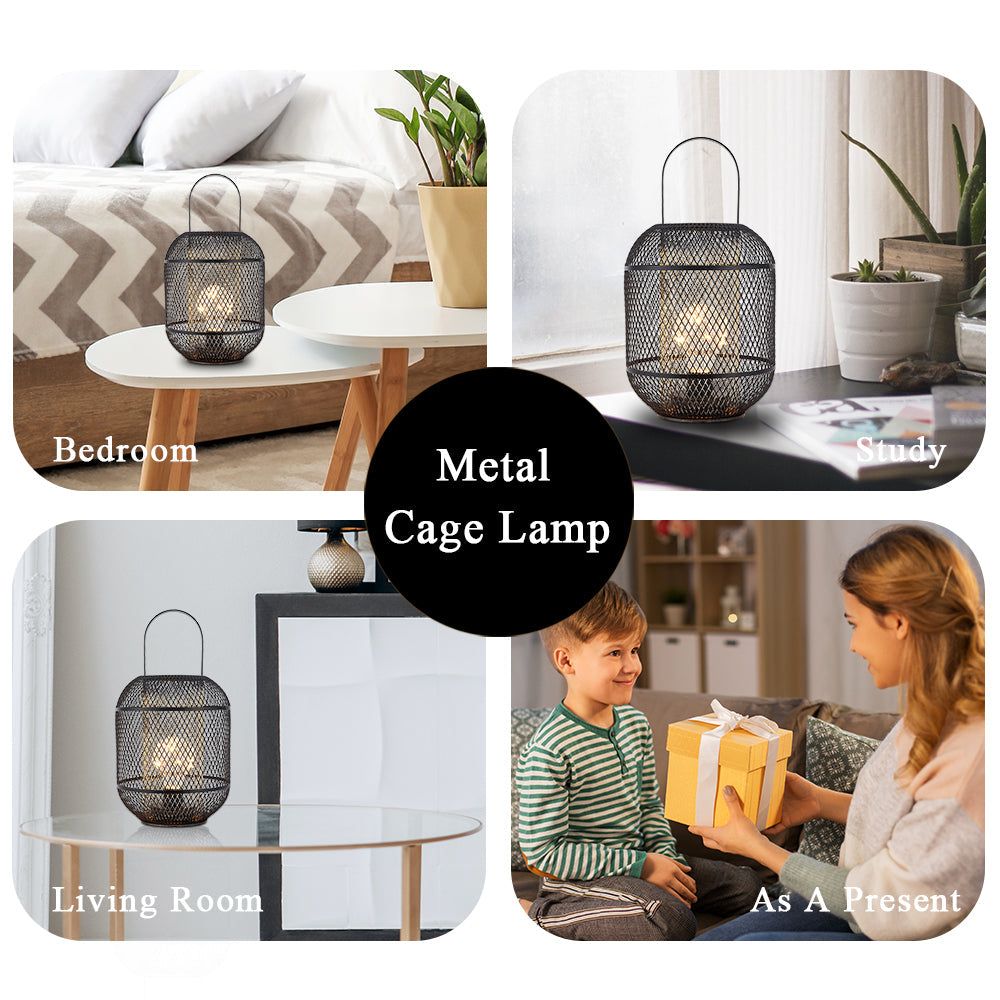 12''H Battery Powered Table Lamp Decorative Lantern