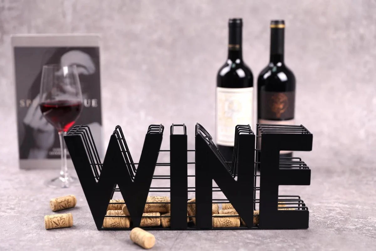 13.5" Length Wine Cork holder Metal Craft Wine Cork Storage