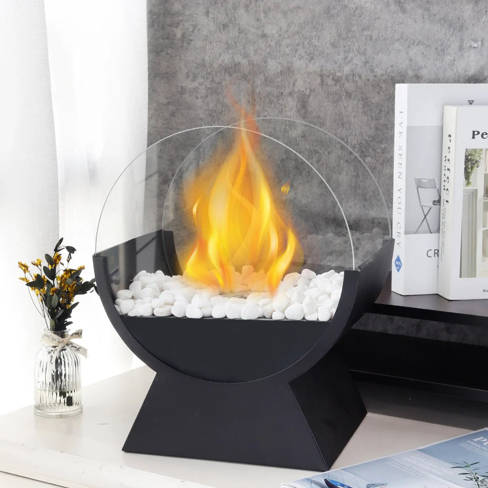 13.5" Tall Portable Tabletop Fireplace
