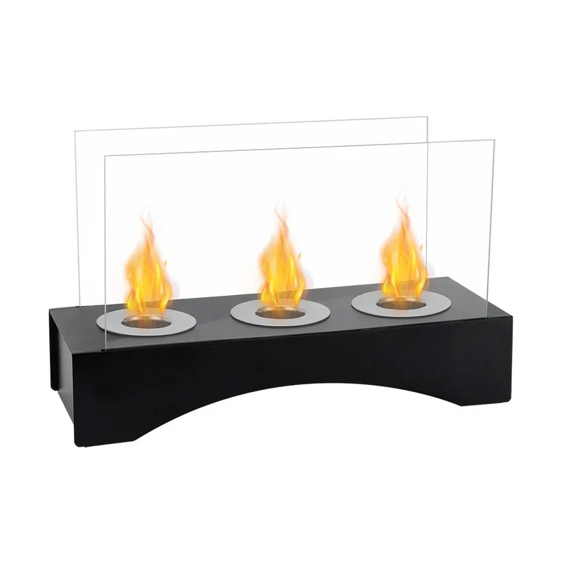 13.5"×5"×8.5" Tabletop Bio Ethanol Fireplace