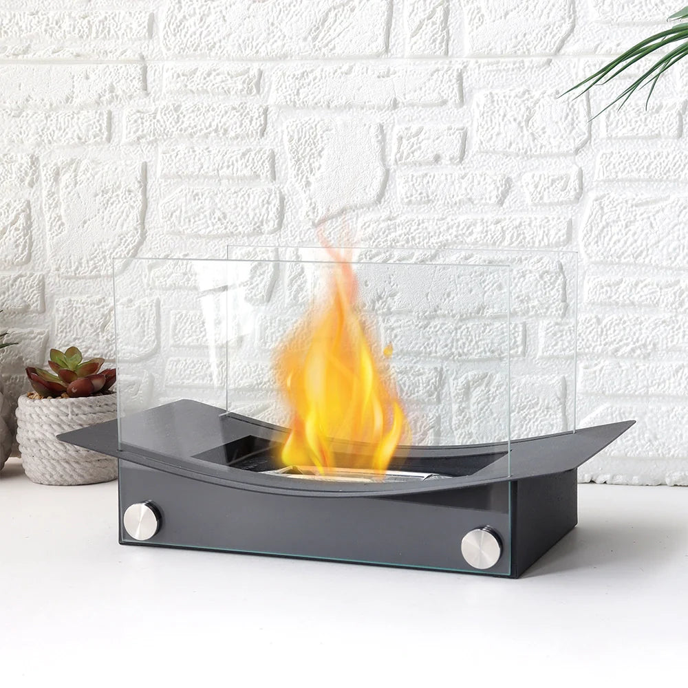 14"x7.5"x8" Rectangular Tabletop Fire Bowl Pot
