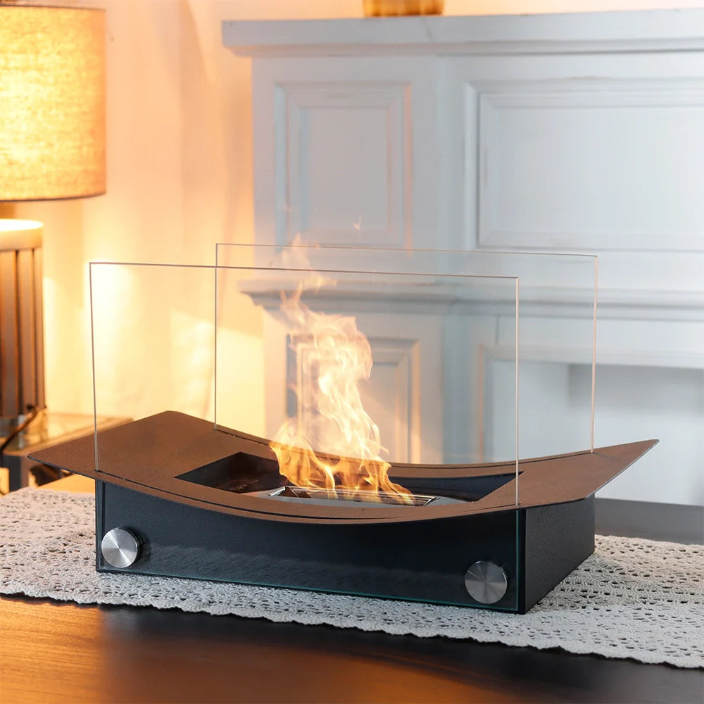 14"x7.5"x8" Rectangular Tabletop Fire Bowl Pot