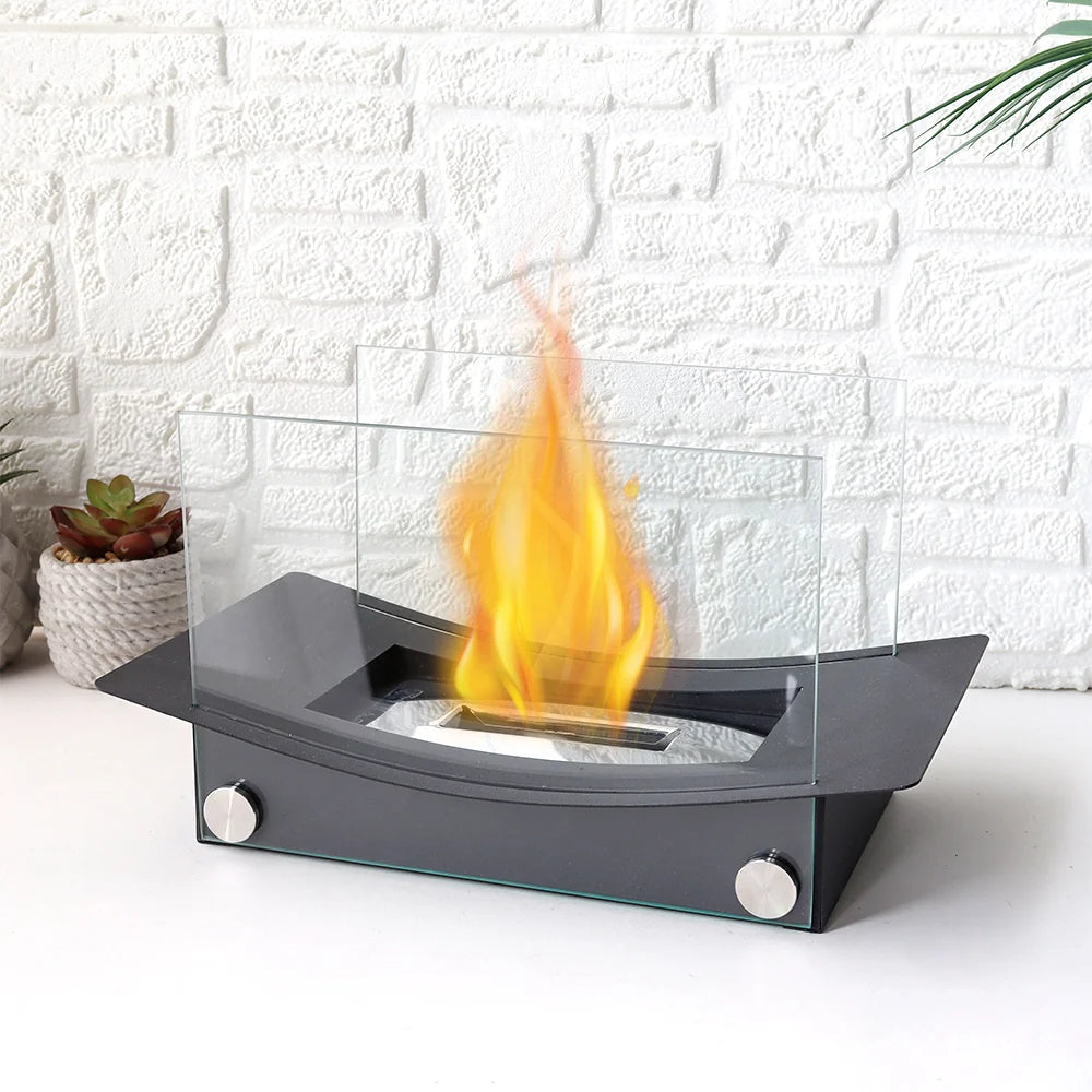 14"x7.5"x8" Rectangular Tabletop Fire Bowl Pot