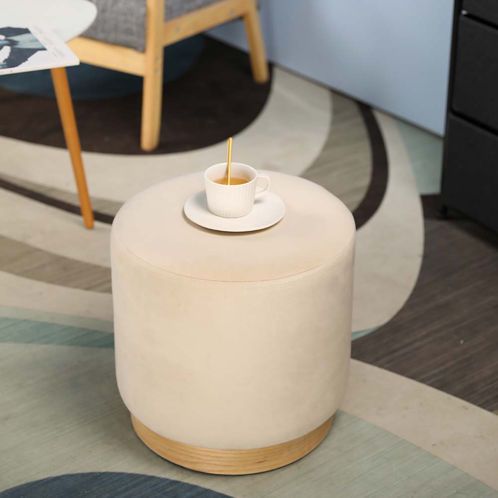 15" Tall Round Porch Footstoo Ottoman