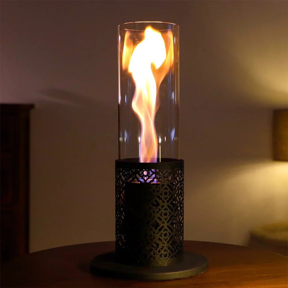 15.3"H Spiral Flame Fireplace
