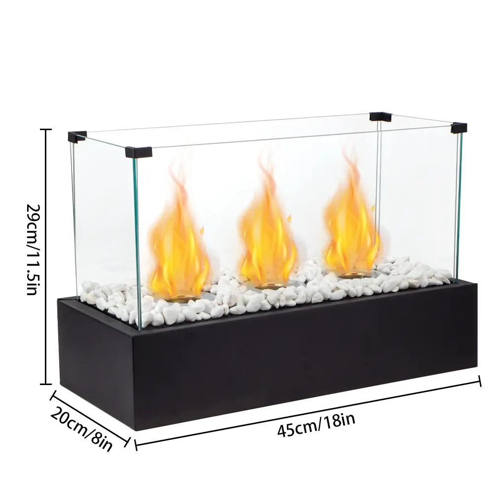 18''L Rectangular Large Tabletop Fire Pit (Only US)