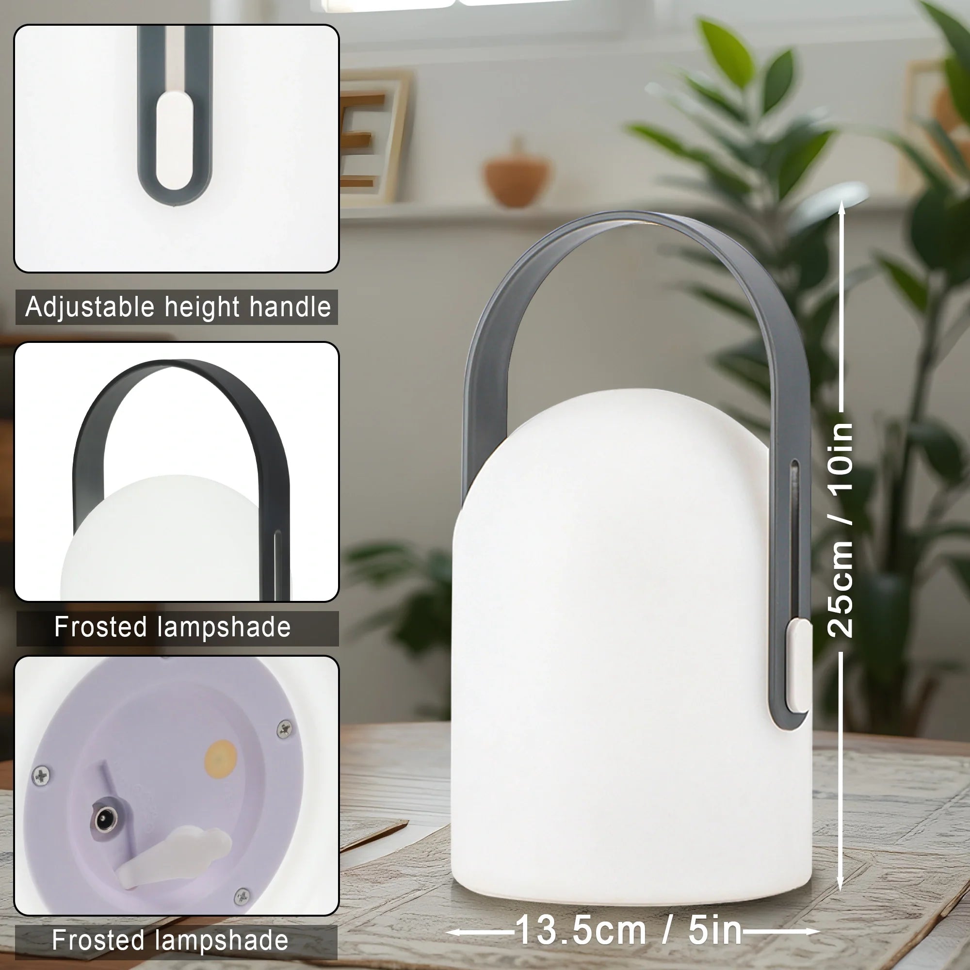 4000mAh Portable Outdoor Rechargeable Table Lamp