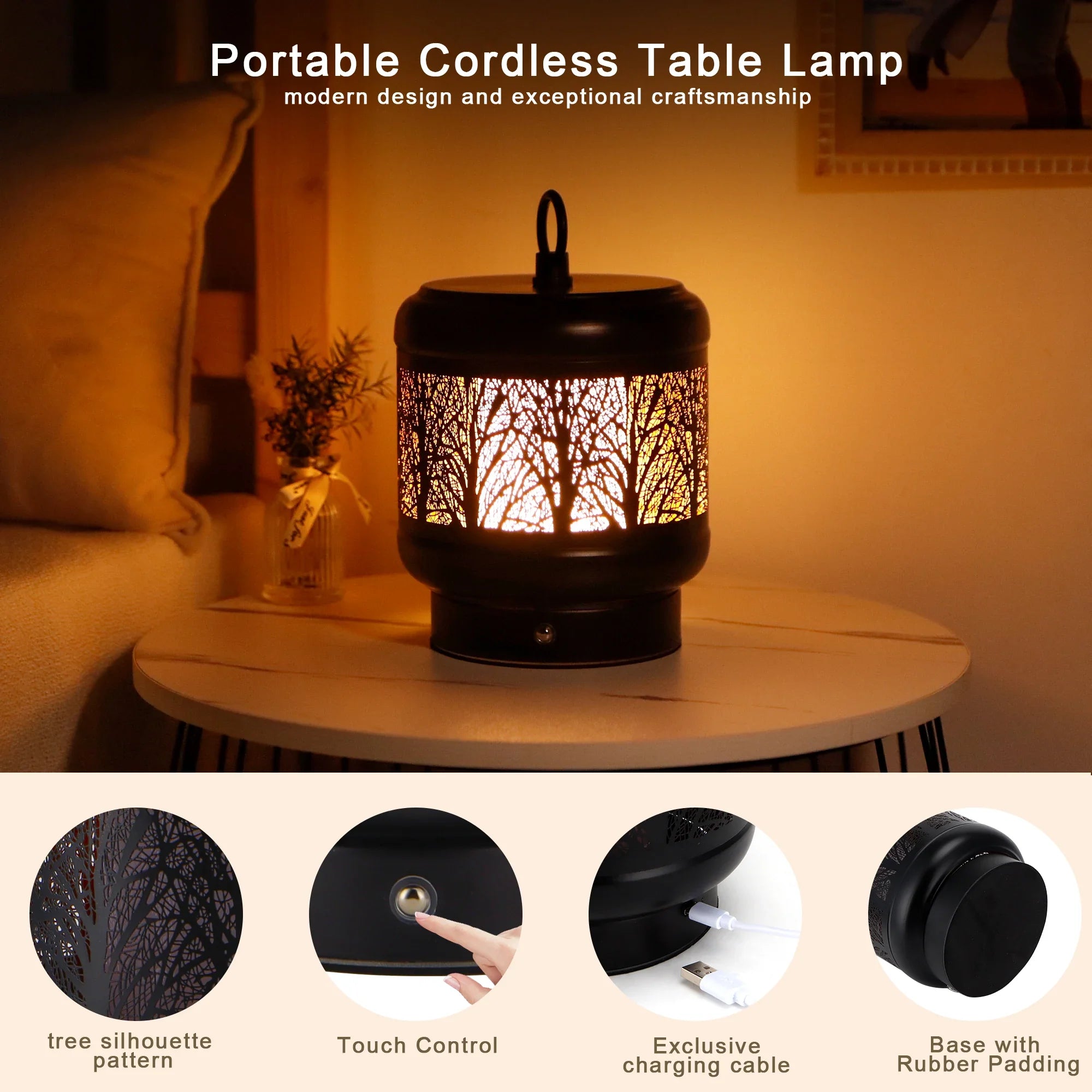 4000mAh Rechargeable Battery Operated Desk lamp