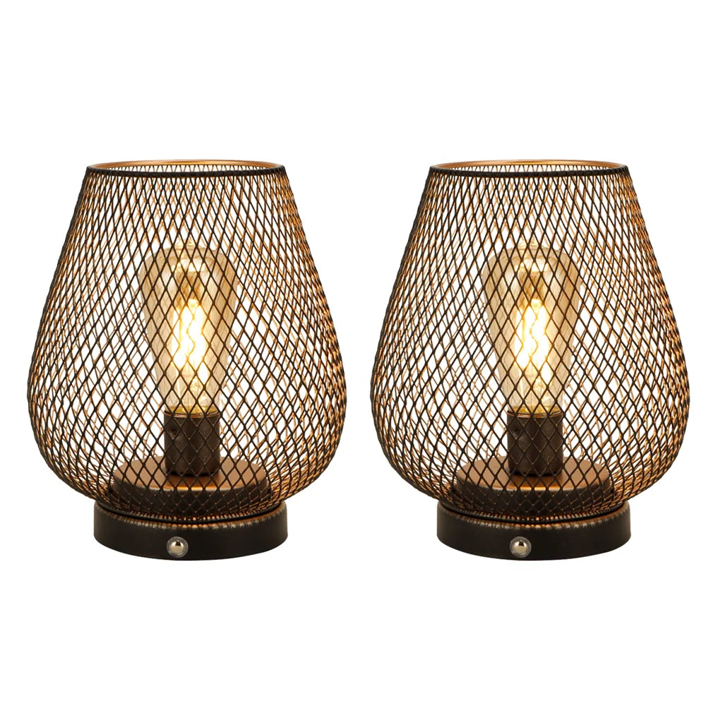 6.7"H Touch Adjustable Table Lamp(Metal Base, Bronze Egg)