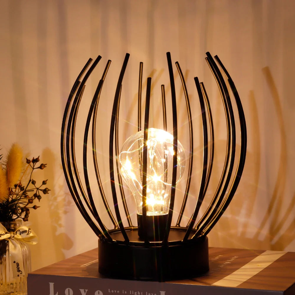 7" Tall Battery powered table lamp