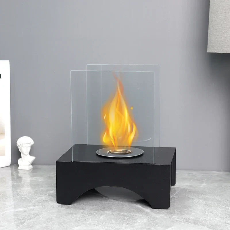 7”*5”*8.5” Small Portable Rectangular Tabletop Fireplace