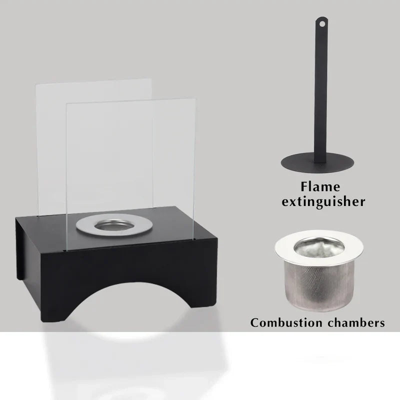 7”*5”*8.5” Small Portable Rectangular Tabletop Fireplace