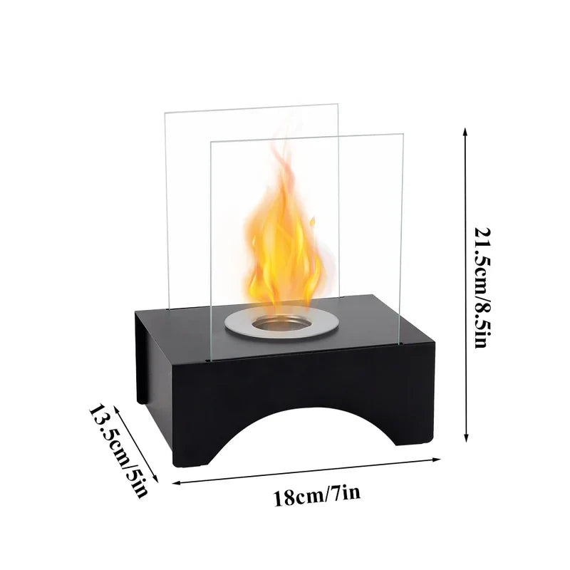 7”*5”*8.5” Small Portable Rectangular Tabletop Fireplace