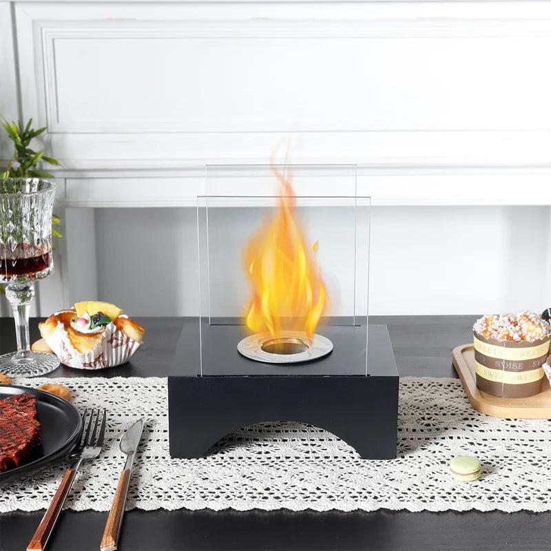 7”*5”*8.5” Small Portable Rectangular Tabletop Fireplace
