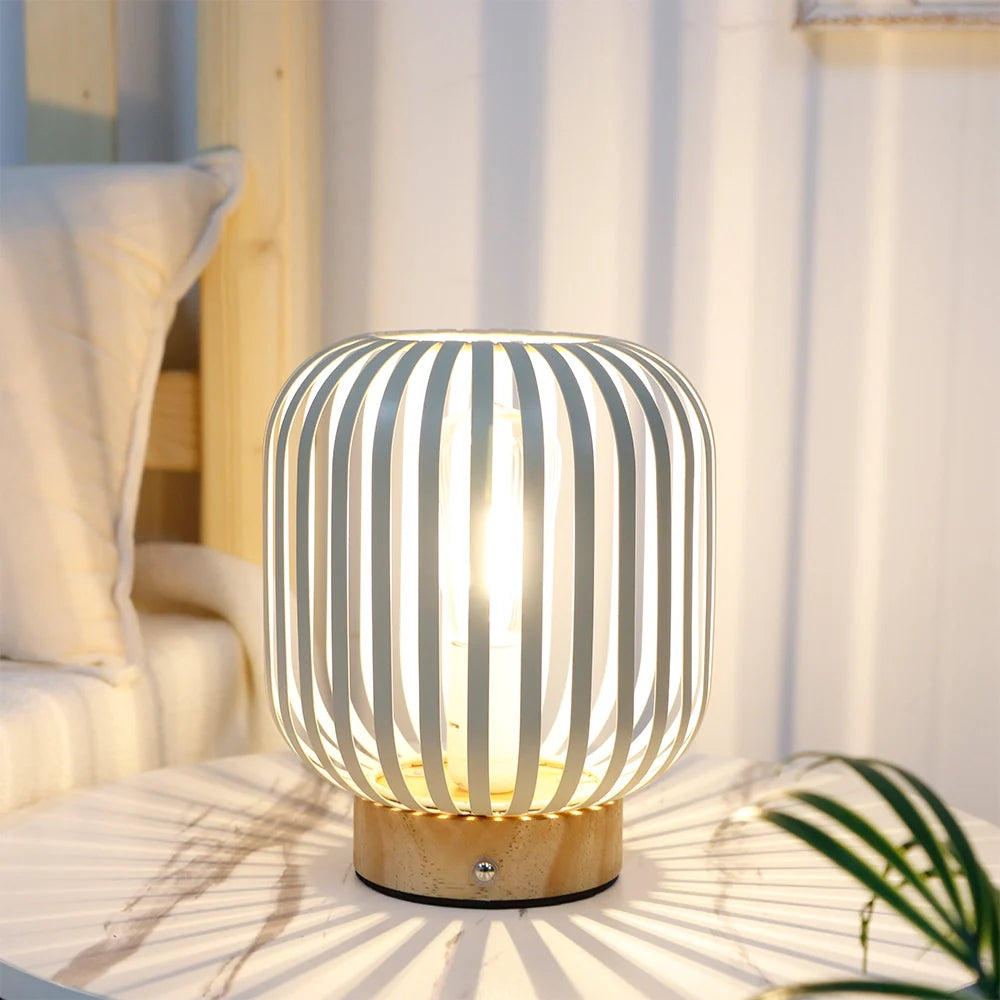 7.5"H Touch Bedside Rechargeable Lamp (Cylinder)