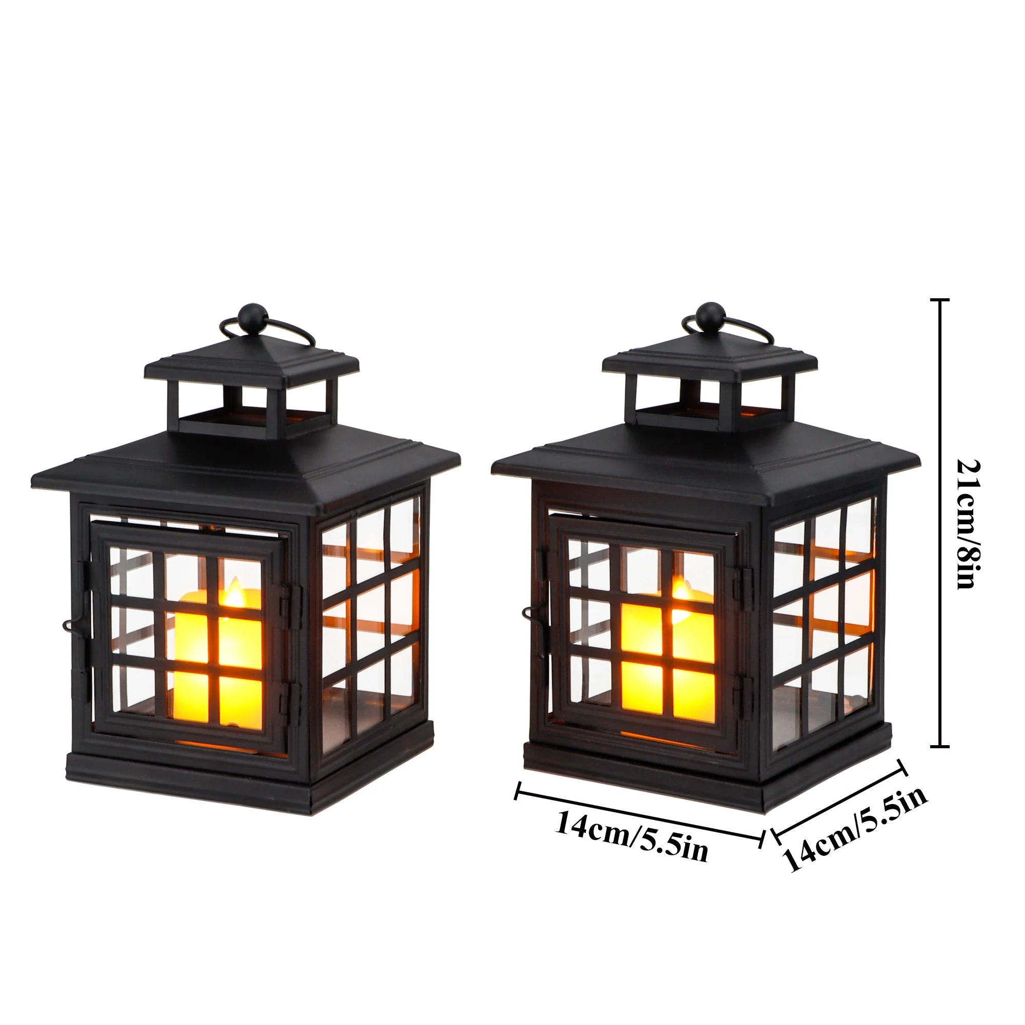 8'' High Decorative Candle Lantern Metal Candle Holder