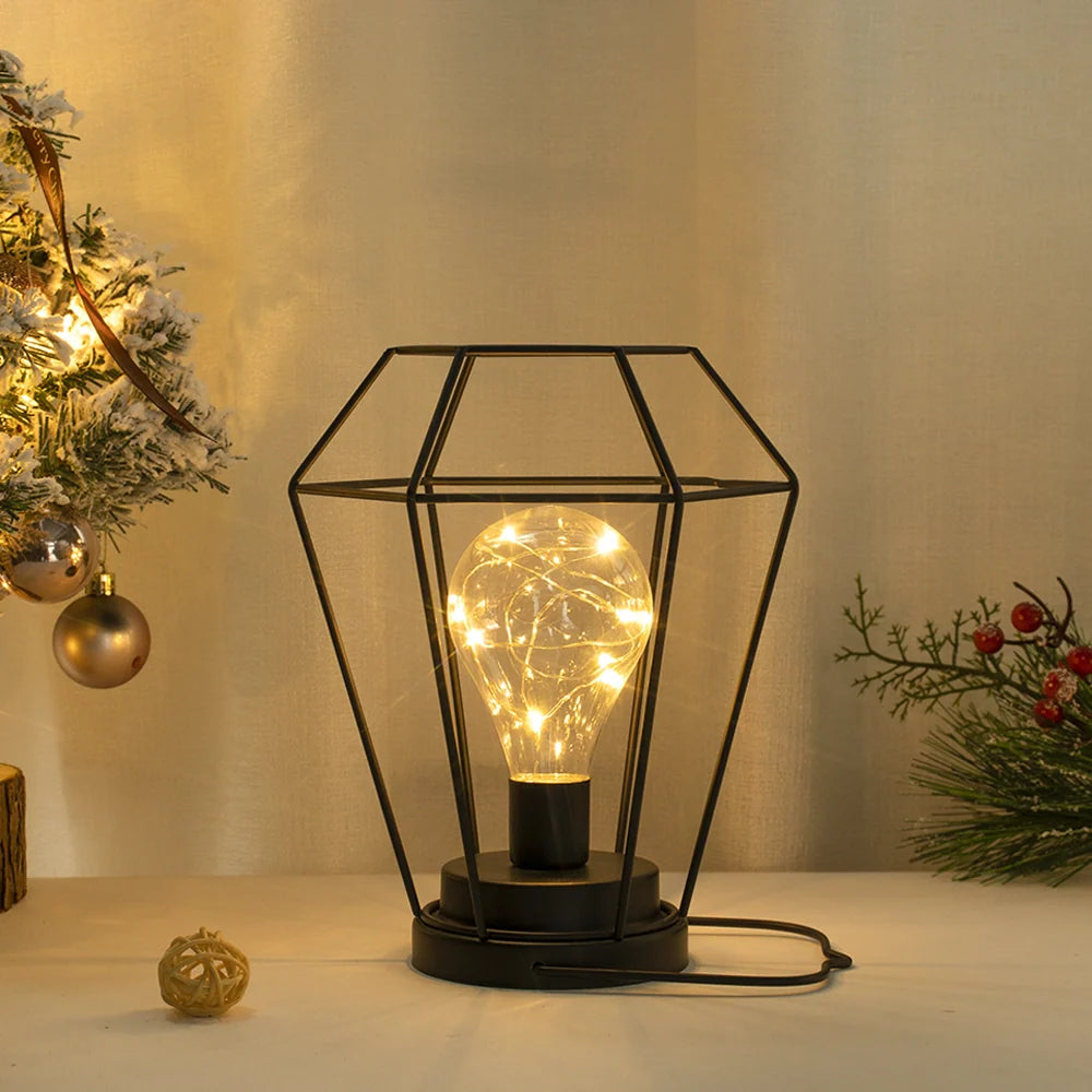 8.5" Tall Battery Powered Outdoor Table Lamp