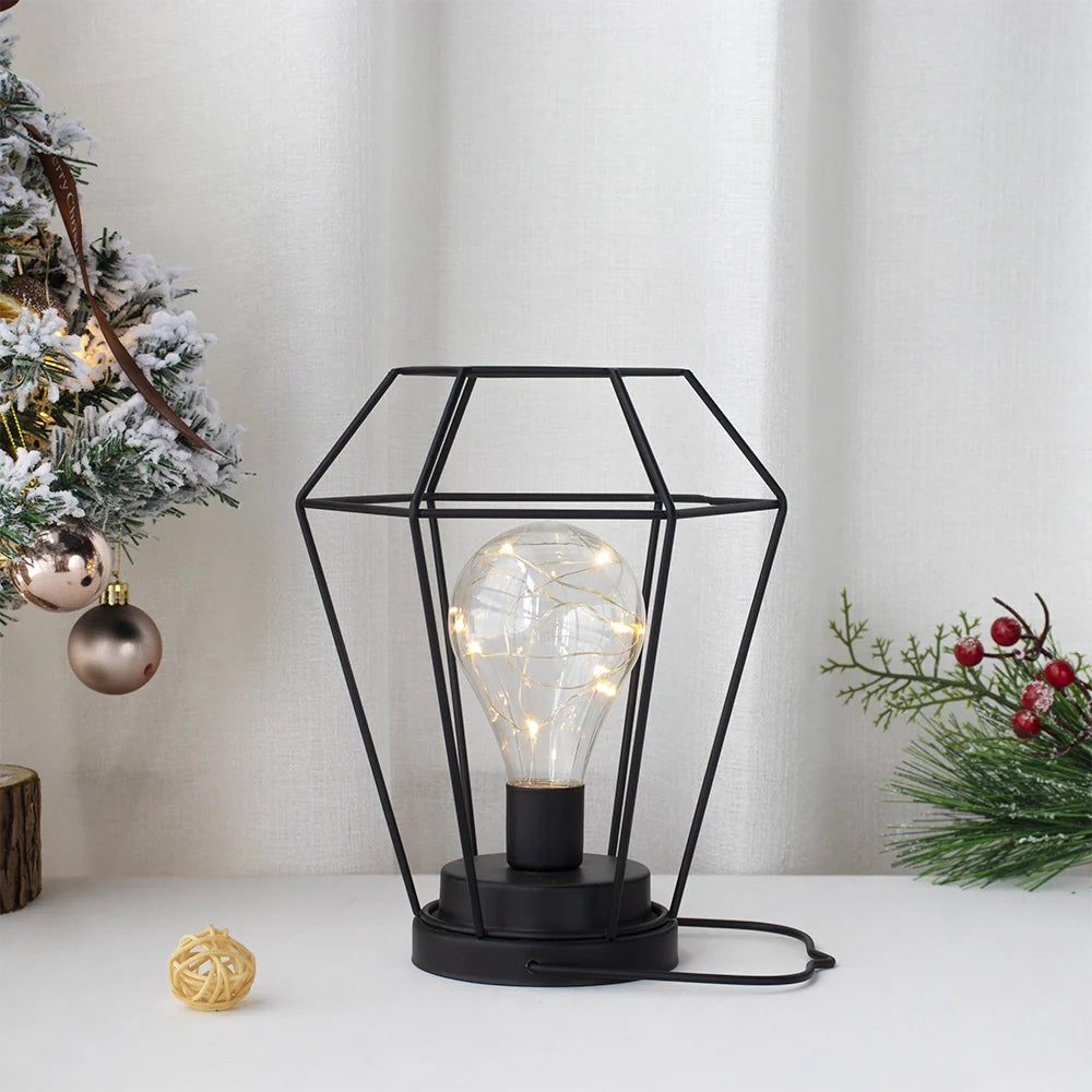 8.5" Tall Battery Powered Outdoor Table Lamp
