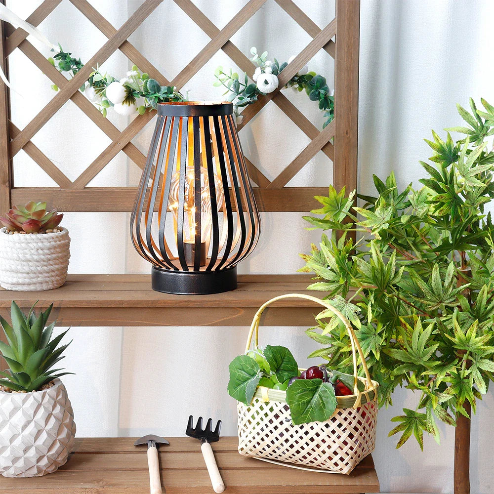 8.7"H Battery Powered Outdoor Table Lamp