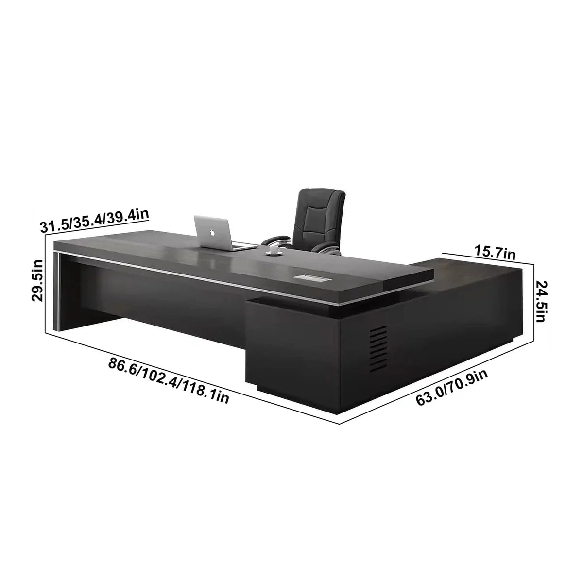 Acumen · Modern Executive L-Shaped Desk