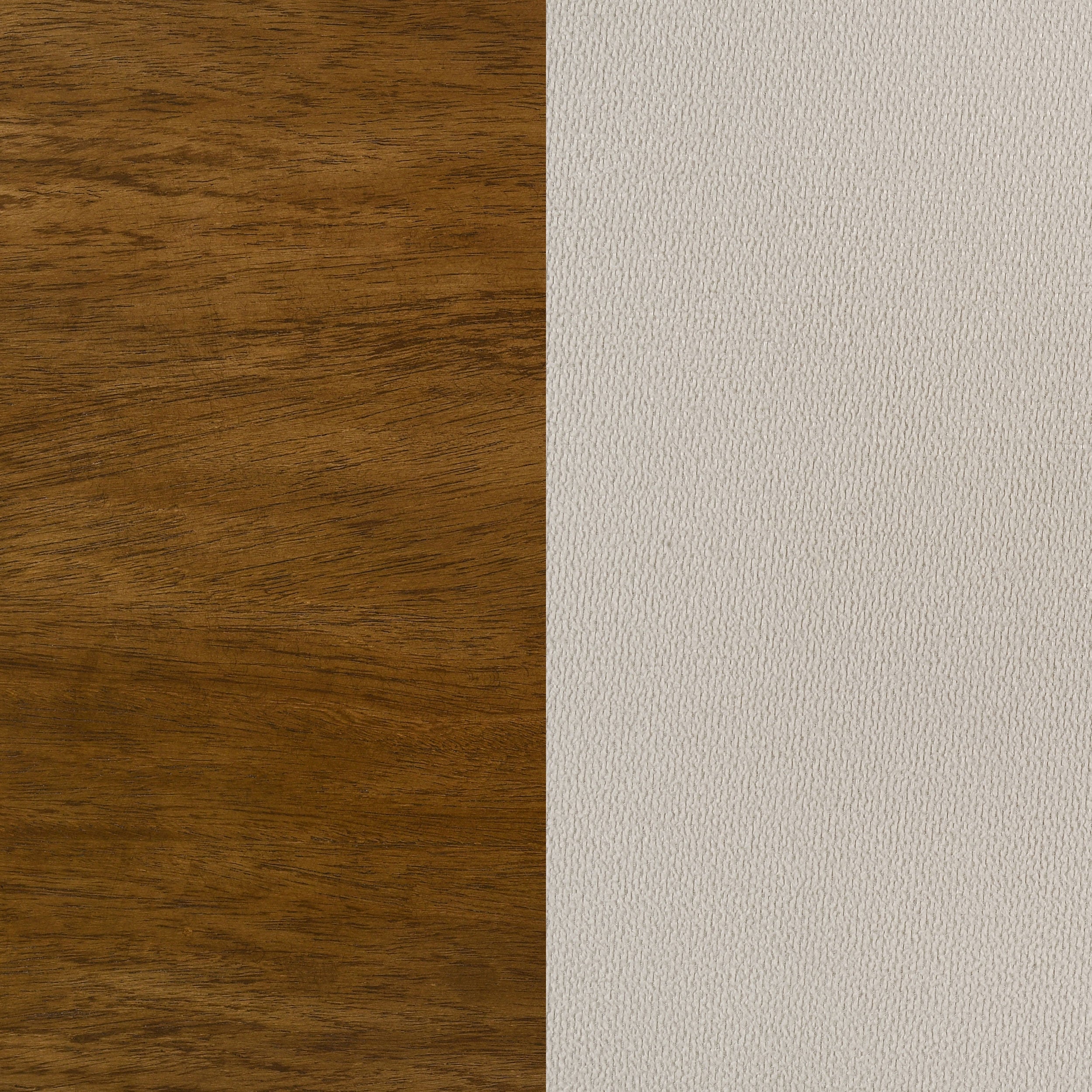 Adderley California King Wood Panel Bed Cream and Warm Brown