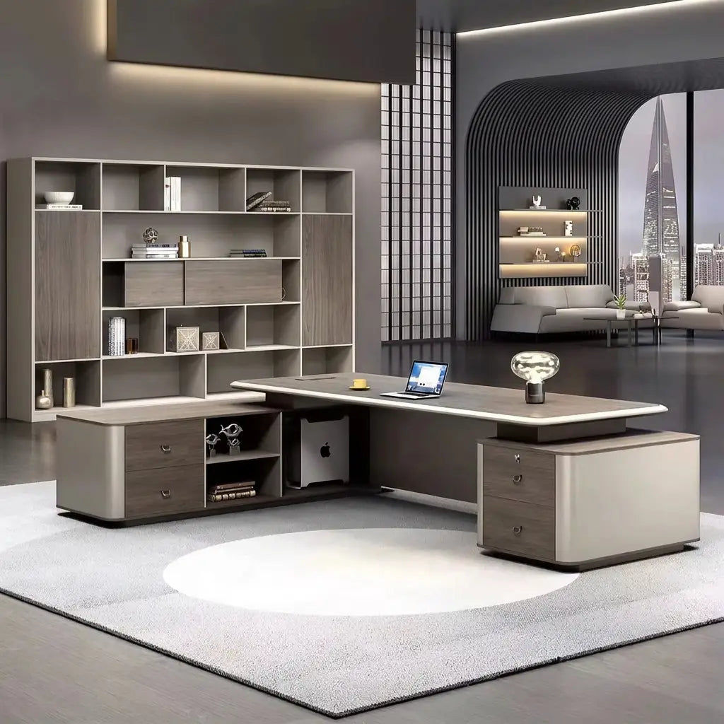 Ainley · Modern L-Shaped Executive Desk