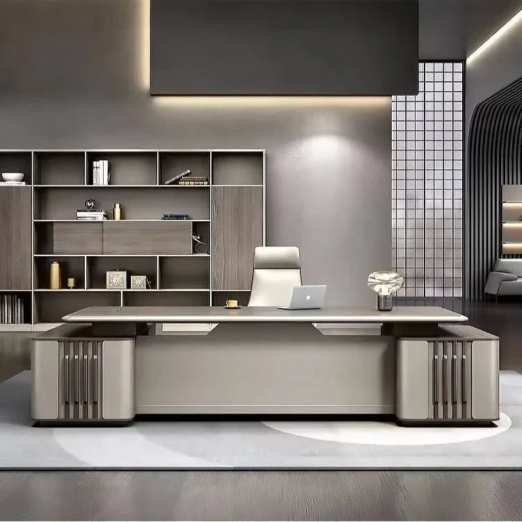 Ainley · Modern L-Shaped Executive Desk