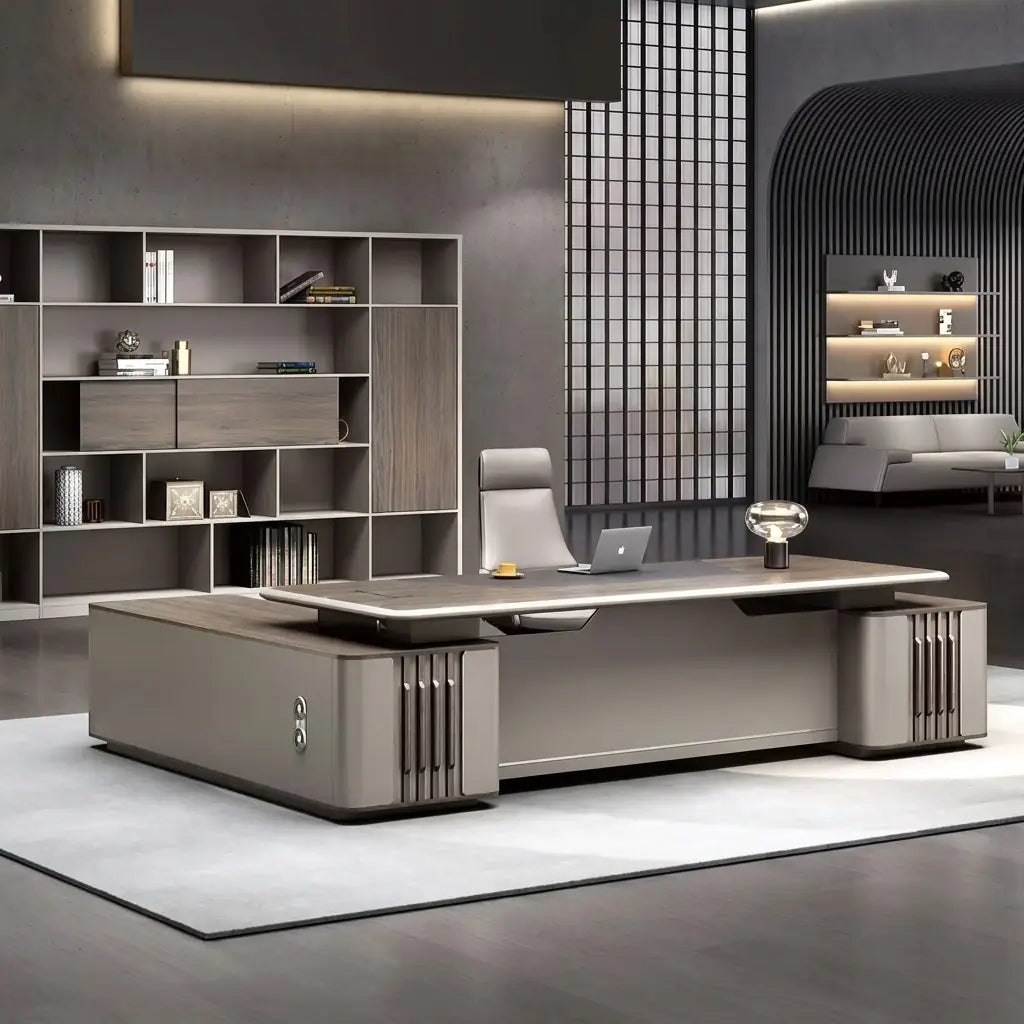Ainley · Modern L-Shaped Executive Desk