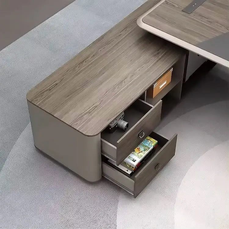 Ainley · Modern L-Shaped Executive Desk