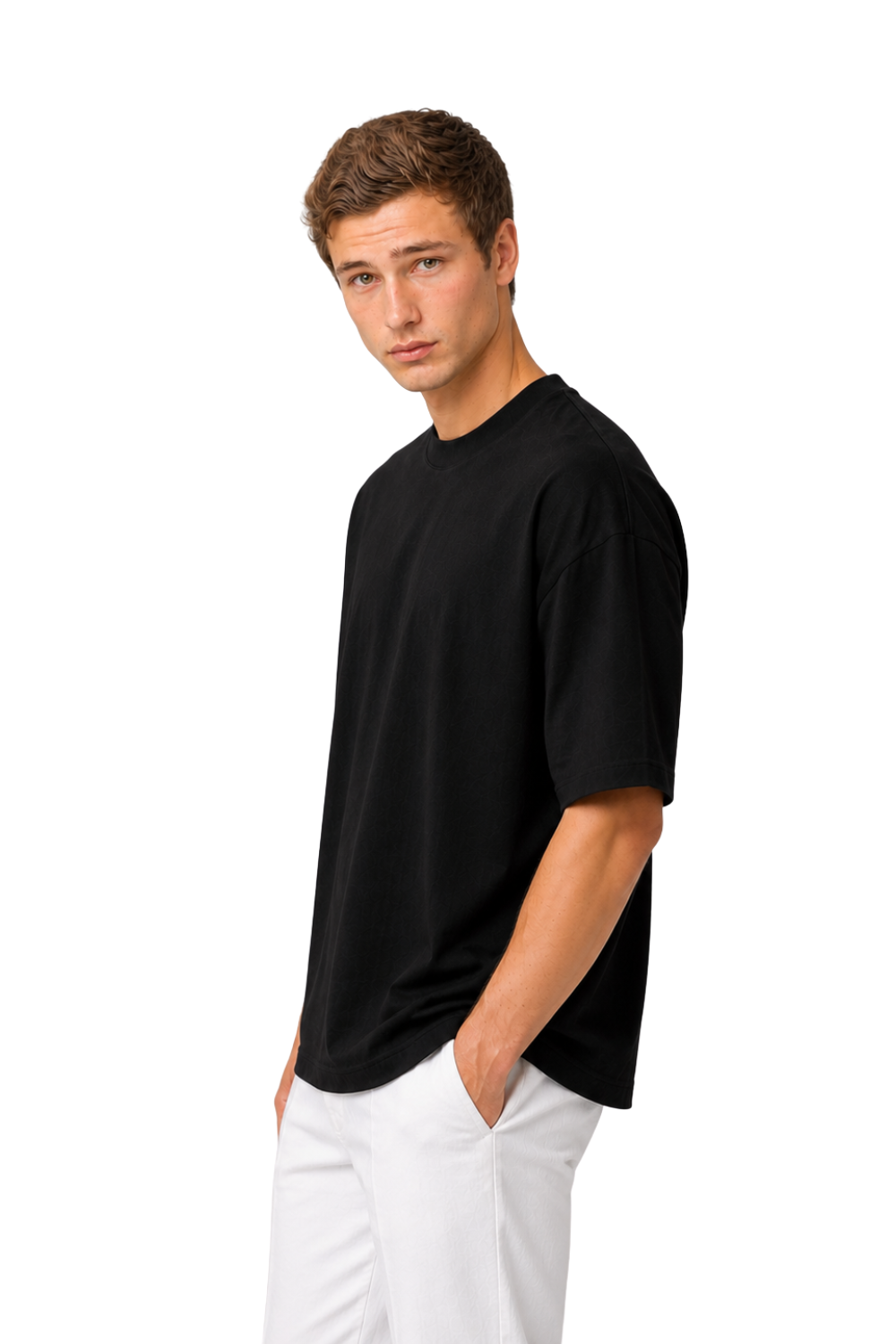 Airefinery Breathe — Black Boxy-Fit Cotton T-Shirt