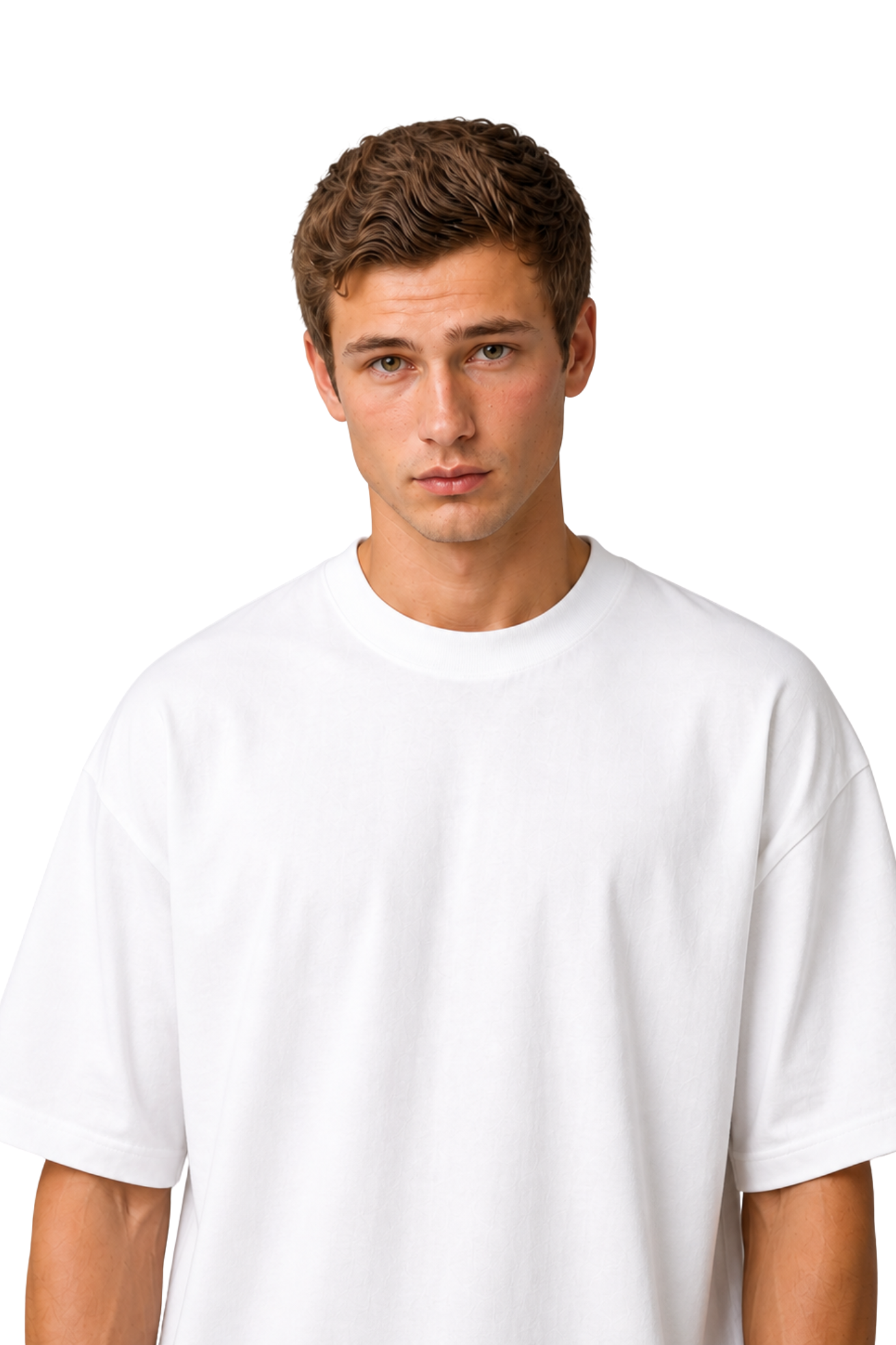Airefinery Breathe — White Boxy-Fit Cotton T-Shirt