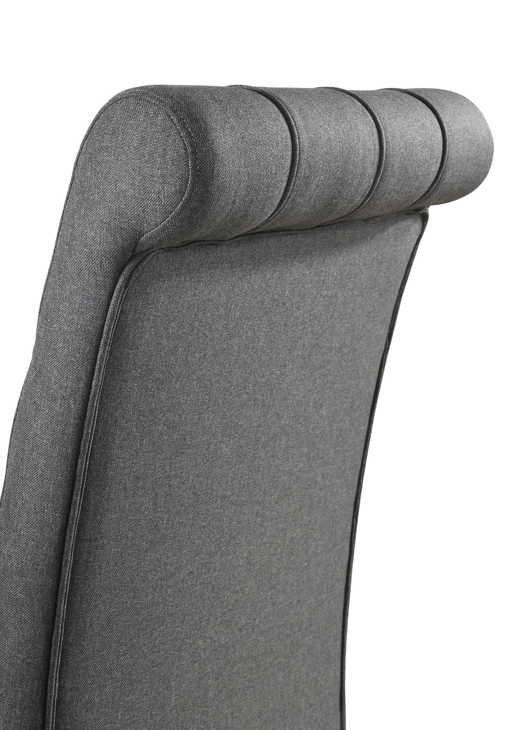 Alana Fabric Upholstered Dining Side Chair Grey (Set of 2)