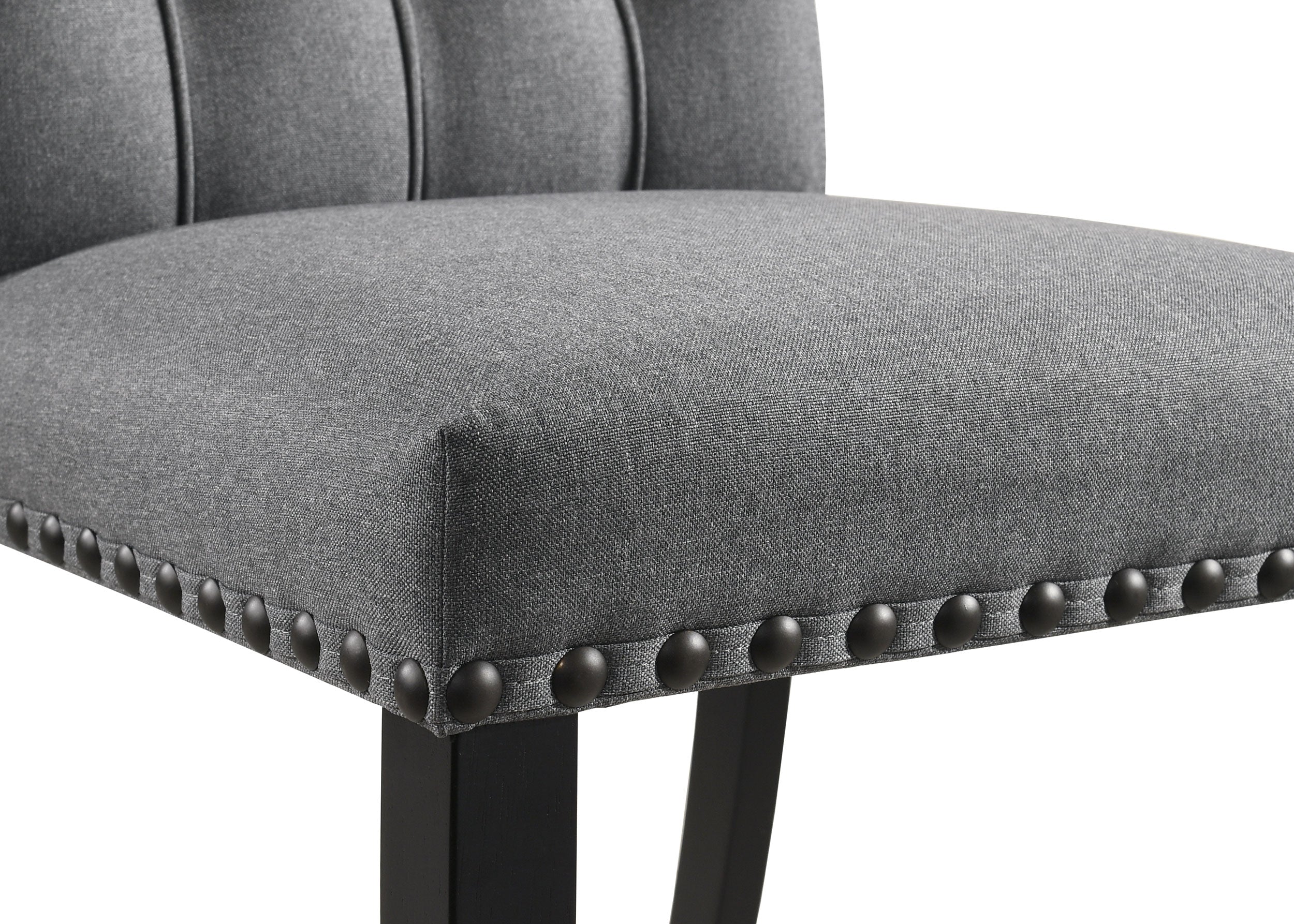 Alana Fabric Upholstered Dining Side Chair Grey (Set of 2)