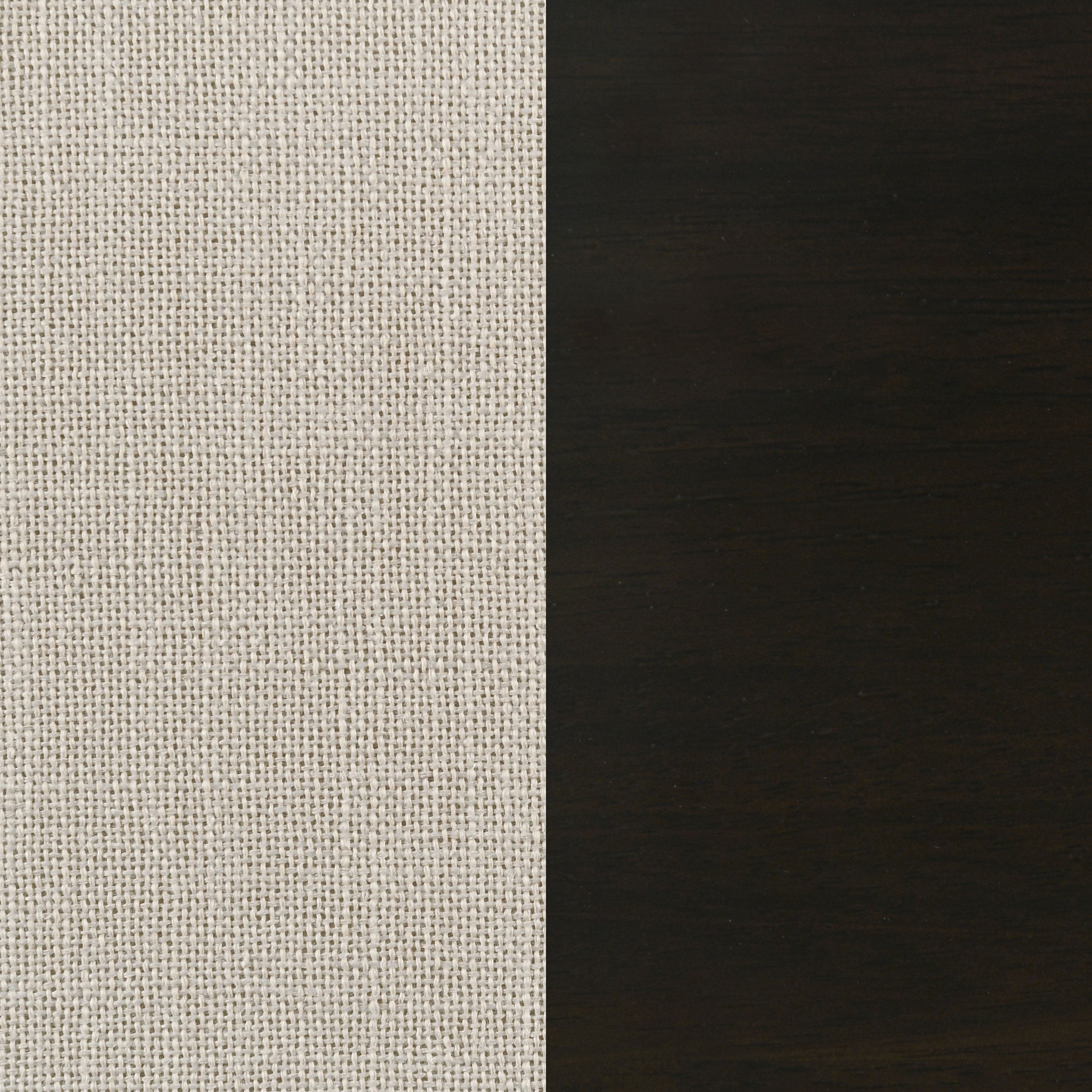 Alana Upholstered Dining Side Chair Beige Smokey Black (Set of 2)