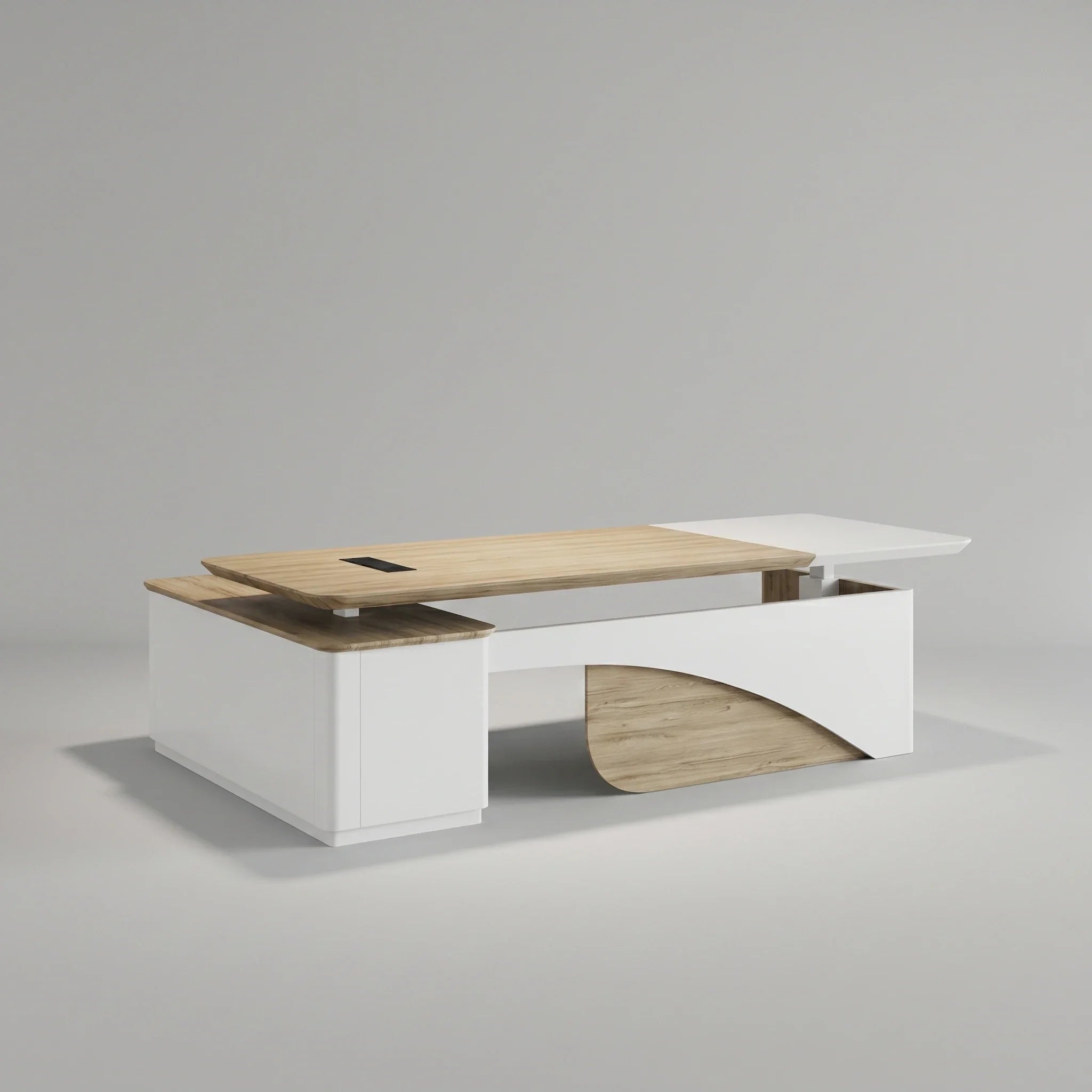 Albion · Executive L-Shaped Standing Desk, Adjustable Height